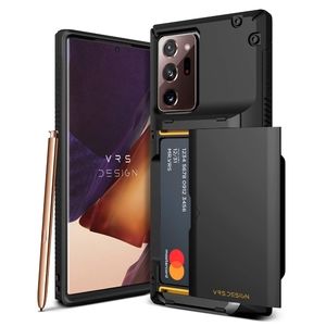 VRS DESIGN Phone Case Wallet Card Slot Black for Samsung Galaxy Note 20 Ultra 5G